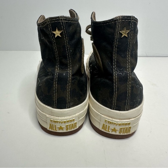 Converse Chuck Taylor RARE Lift Ripple High Top Sneakers Camo Star Size 7.5 - Picture 7 of 12